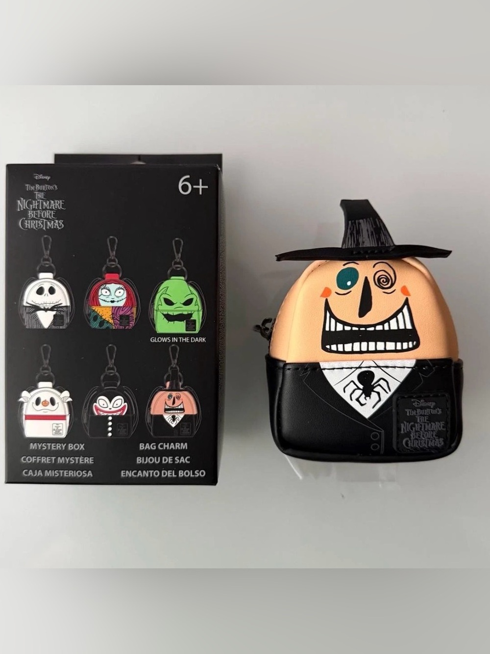 NEW w Box MAYOR The Nightmare Before Christmas LOUNGEFLY Micro Backpack Coin Bag